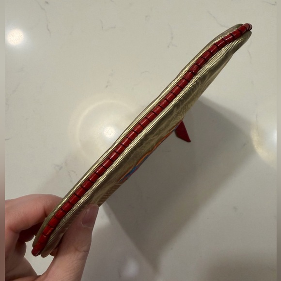 Loewe Gold Embroidered Zip Top Cosmetics Pouch - Picture 4 of 8